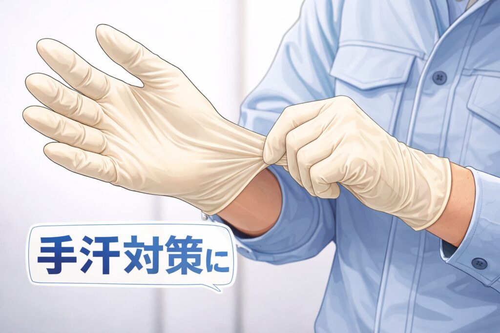 手汗対策におすすめゴム手袋