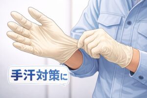 手汗対策におすすめゴム手袋