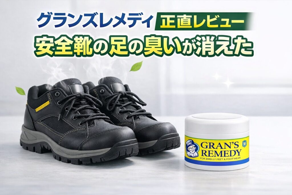 グランズレメディ 正直レビュー 安全靴の足の臭いが消えた